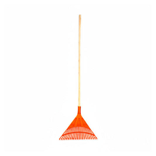 ESCOBILLA JARDIN PLASTICA CON CABO LH-1660