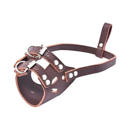 BOZAL 19CM DE CUERO PARA PERRO LH-1567