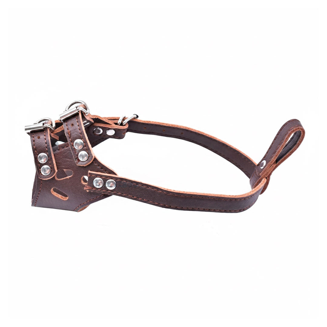 BOZAL 19CM DE CUERO PARA PERRO LH-1567