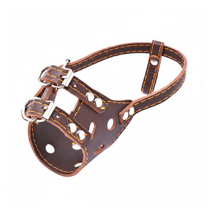 BOZAL 23CM DE CUERO PARA PERRO LH-1568