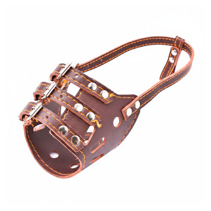 BOZAL 32CM DE CUERO PARA PERRO LH-1570