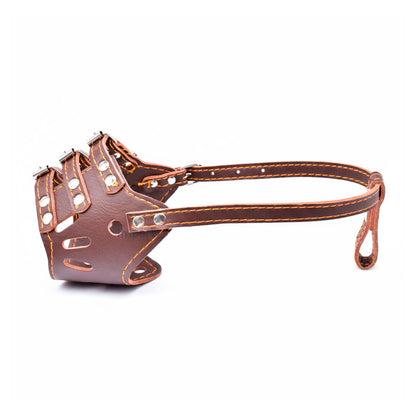 BOZAL 32CM DE CUERO PARA PERRO LH-1570