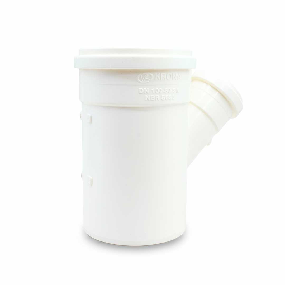 RAMAL REDUCCION 45 100X50 BLANCO PVC KRONA K639