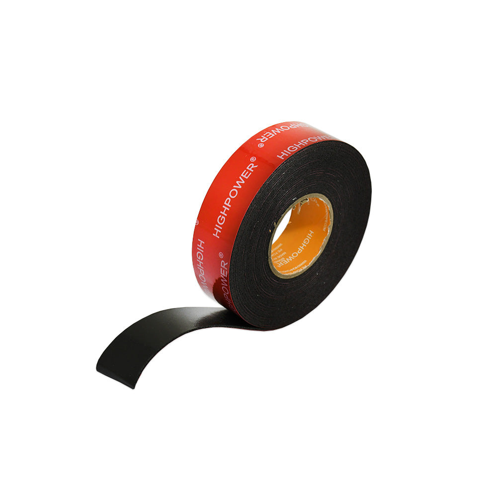 CINTA DOBLE FAZ NEGRA 2.5CM X 5METROS LH1604