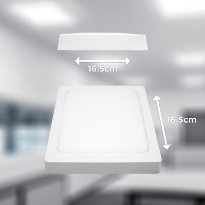PLAFON 12W CUADRADO LUZ CALIDA LED LIFE LH-1772
