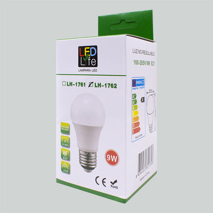 LAMPARA LED 9W T/BOMBITA LUZ CALID LED LIFE LH1762