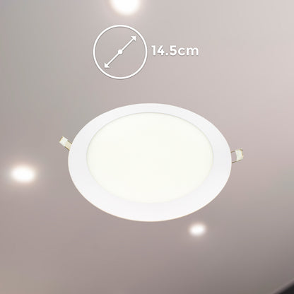 ARTEFACTO LED 9W REDONDO LUZ FRIA LED LIFE LH1740