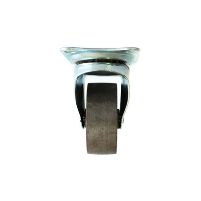 RUEDA METALICA GRIS 2″ CON BASE GIRATORIA LH-1682