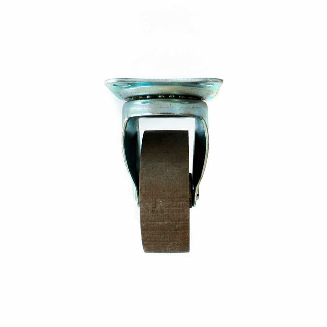 RUEDA METALICA GRIS 2.5″ CON BASE GIRATORIA LH1683