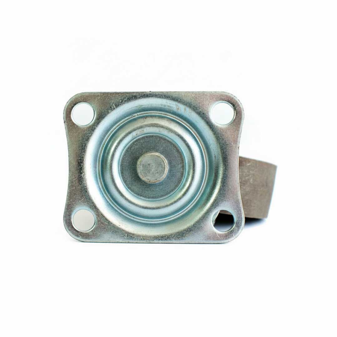 RUEDA METALICA GRIS 2.5″ CON BASE GIRATORIA LH1683