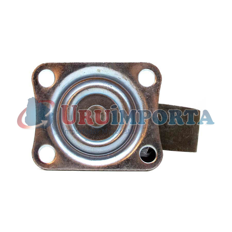 RUEDA METALICA GRIS 3″ CON BASE GIRATORIA LH-1684