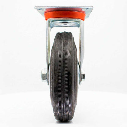 RUEDA NEGRA BASE METALICA 5″ GIRATORIA LH-1686