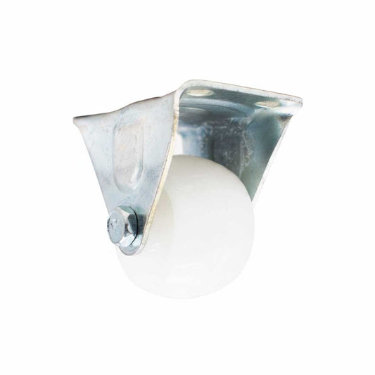 RUEDA BLANCA 1.5″ BASE METALICA FIJA LH-1693