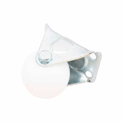 RUEDA BLANCA 1.5″ BASE METALICA FIJA LH-1693