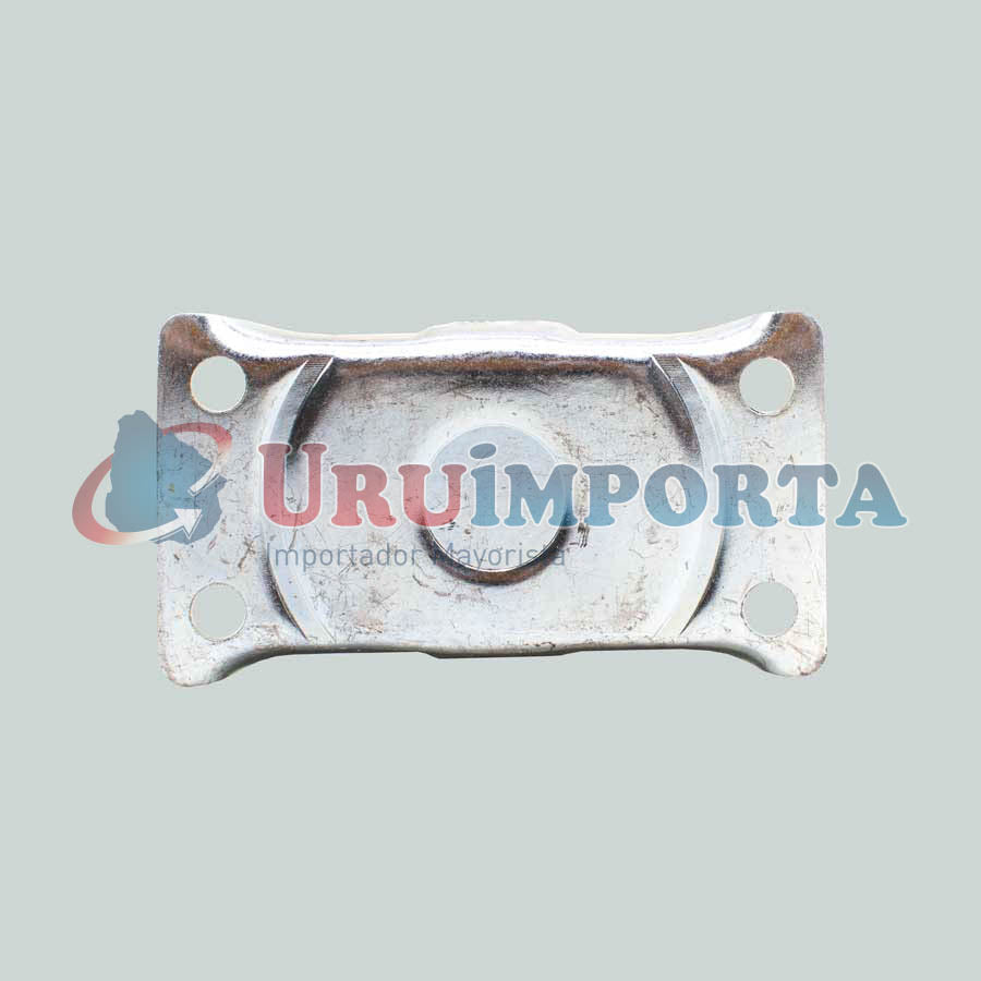 RUEDA BLANCA 2.5″ BASE METALICA FIJA LH-1695
