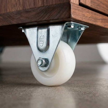 RUEDA BLANCA 3″ BASE METALICA FIJA LH-1696