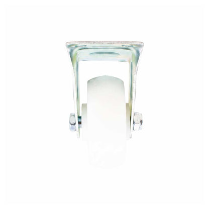 RUEDA BLANCA 4″ BASE METALICA FIJA LH-1697