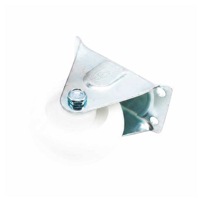 RUEDA BLANCA 4″ BASE METALICA FIJA LH-1697