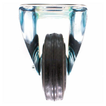 RUEDA COLOR NEGRO 4″ BASE METALICA FIJA LH-1687
