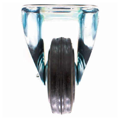 RUEDA COLOR NEGRO 5″ BASE METALICA FIJA LH-1688
