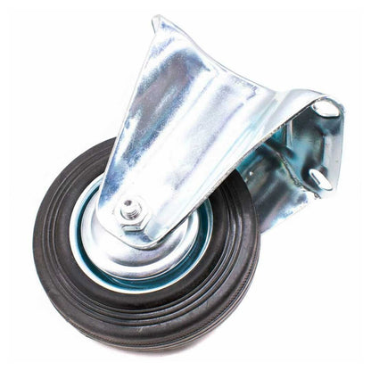 RUEDA COLOR NEGRO 5″ BASE METALICA FIJA LH-1688