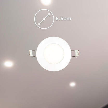 ARTEFACTO LED 3W REDONDO LUZ FRIA LED LIFE LH-2007