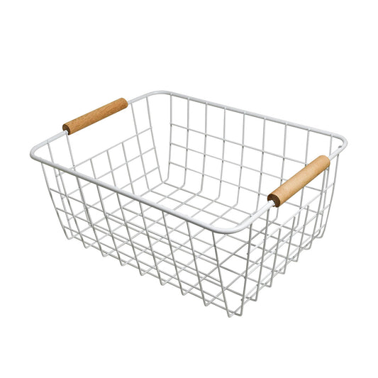 CESTO METALICO BLANCO 22X28X12CM LH-3670