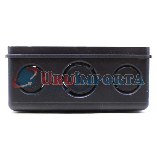 CAJA DE LUZ PLASTICA 6X10X5CM COLOR NEGRO 001852