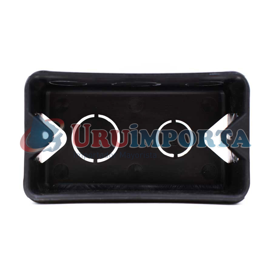 CAJA DE LUZ PLASTICA 6X10X5CM COLOR NEGRO 001852