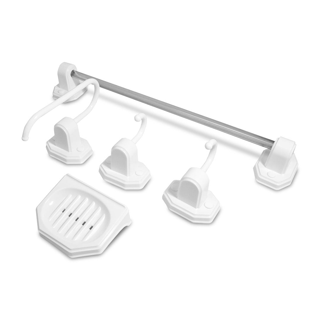 KIT PARA BANO 5PZ PLASTICO PLASBOHN 003904