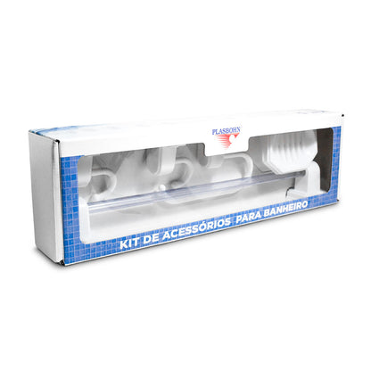 KIT PARA BANO 5PZ PLASTICO PLASBOHN 003904