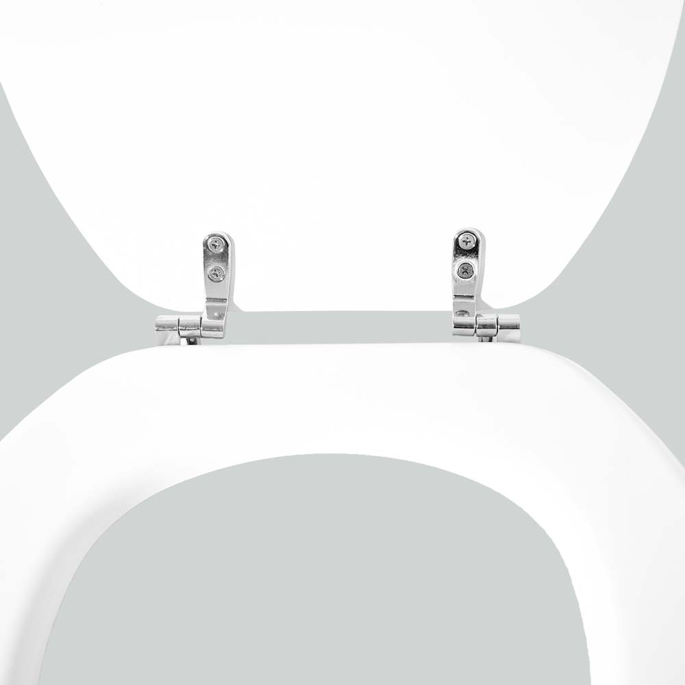 ASIENTO INODORO UNIVERSAL MADERA BLANCO LH-2034