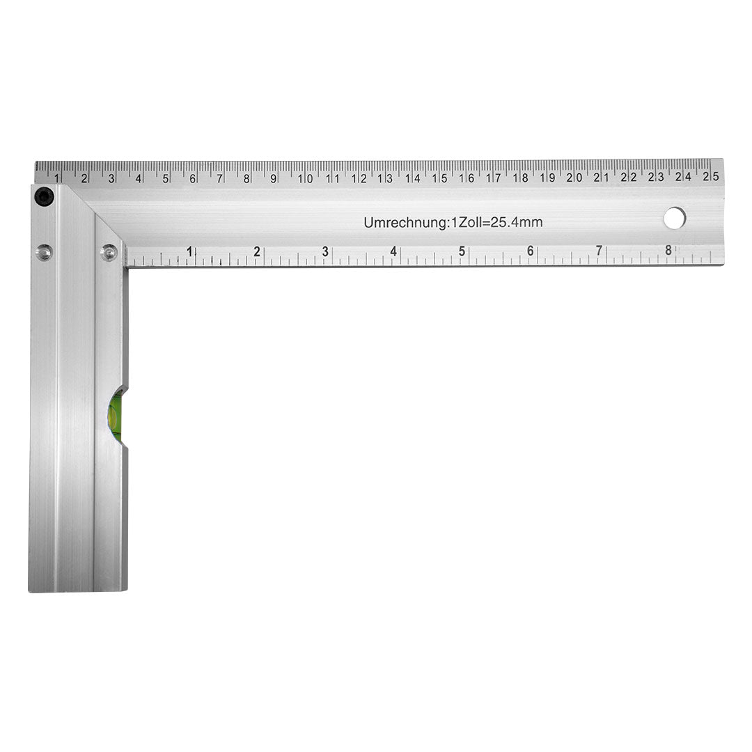 ESCUADRA CARPINTERO 25CM DE ALUMINIO LH-2142