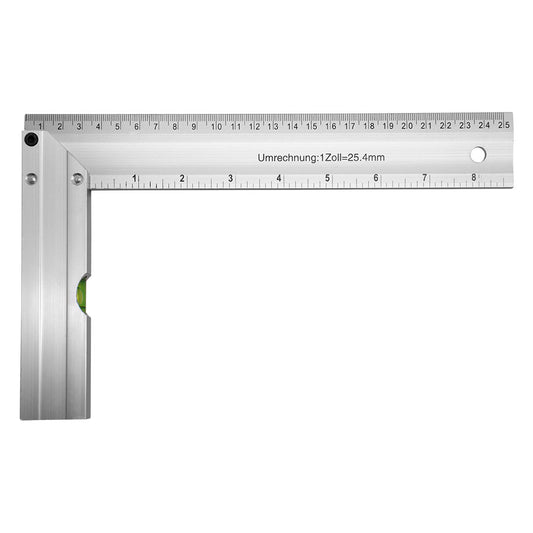 ESCUADRA CARPINTERO 25CM DE ALUMINIO LH-2142