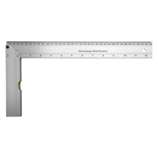 ESCUADRA CARPINTERO 35CM DE ALUMINIO LH-2144