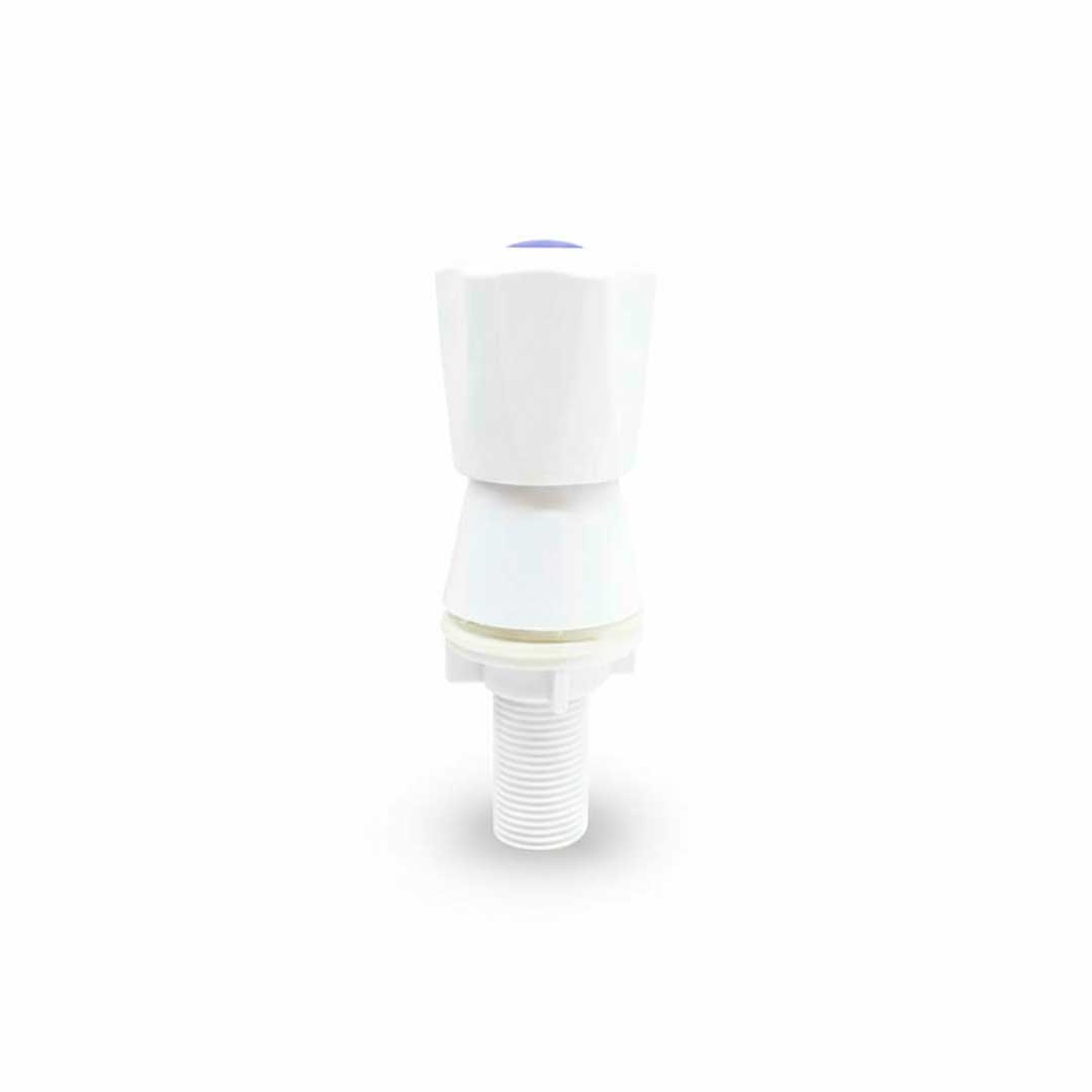 CANILLA LAVATORIO PLASTI BLANCA HEXAGONAL LH-2205