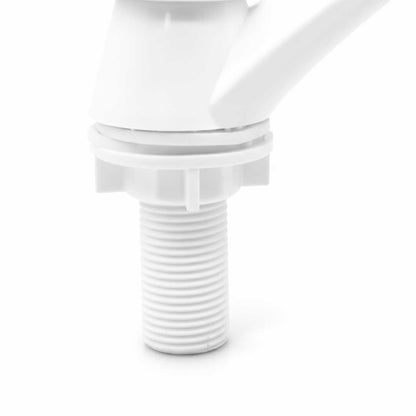 CANILLA LAVATORIO PLASTI BLANCA HEXAGONAL LH-2205