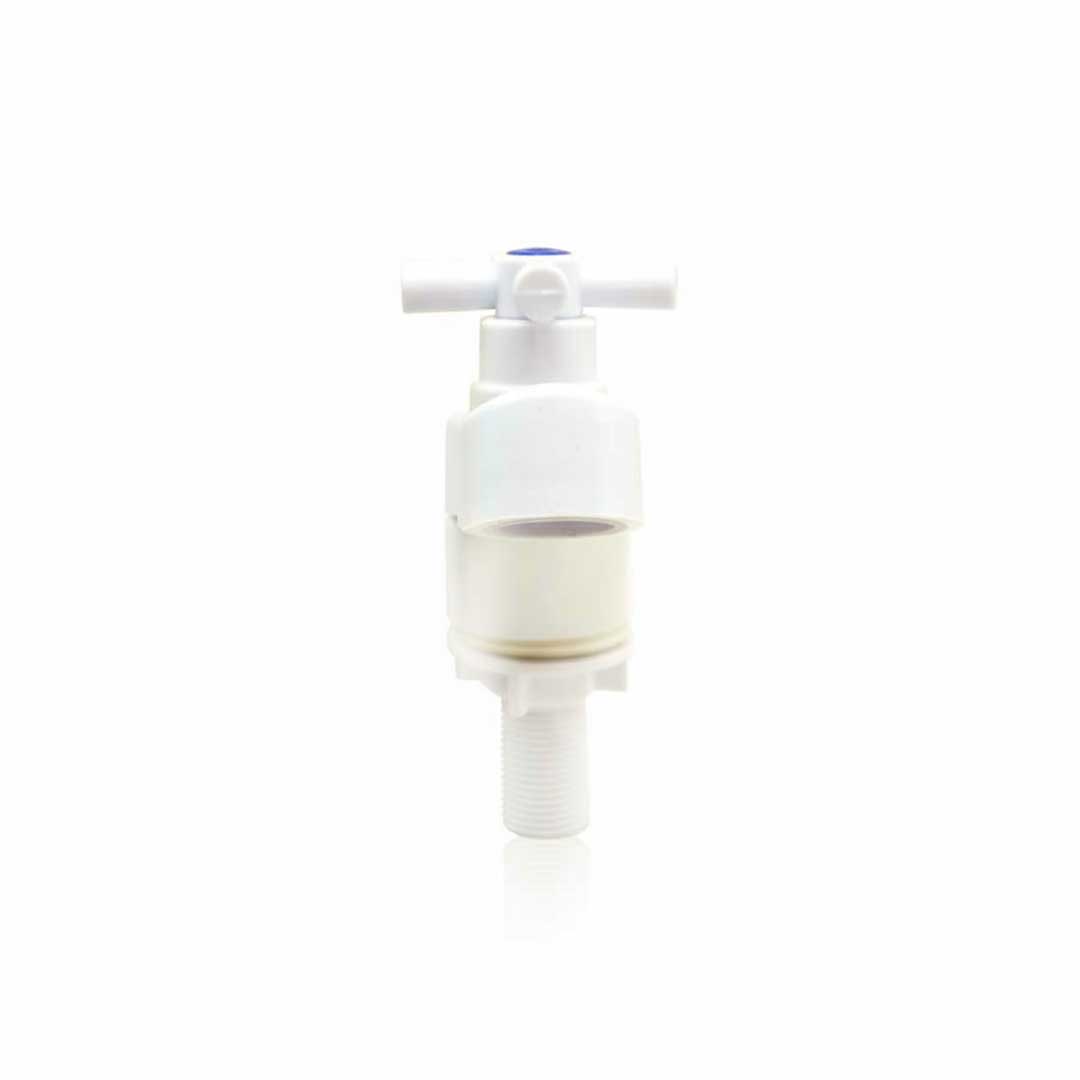 CANILLA LAVATORIO PLAST BLANCA VOLANT CRUZ LH-2206