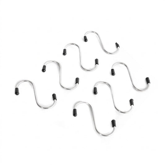 COLGADOR METALICO TIPO S 7PZ EN BLISTERS LH-2152