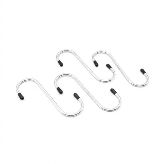 COLGADOR METALICO TIPO S 4PZ EN BLISTERS LH-2153