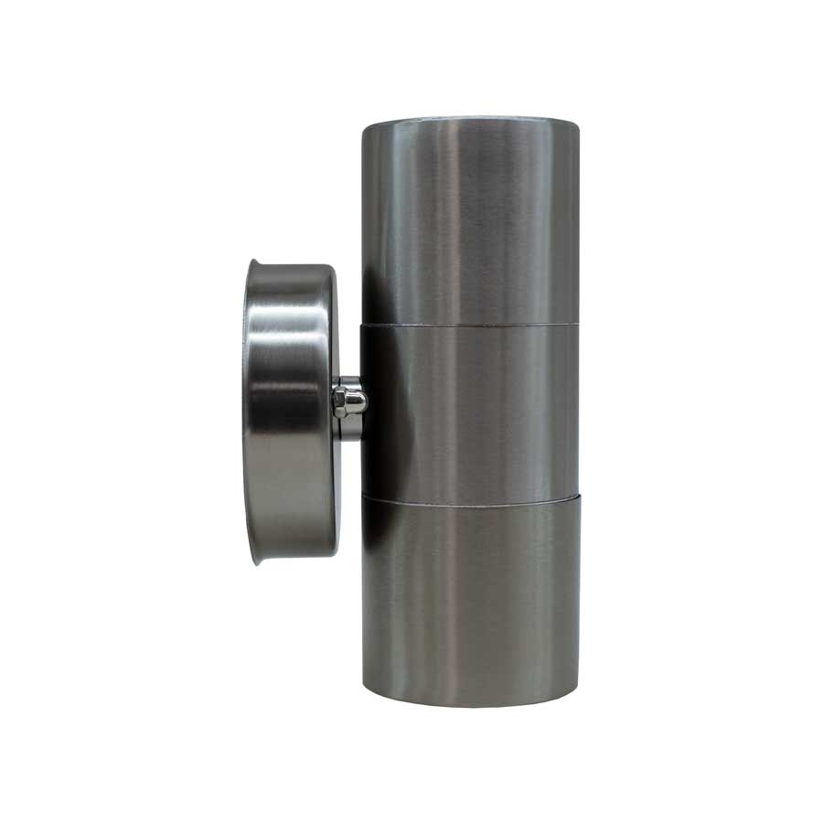 LUMINARIA APLIQUE EXT 2 LUCES METAL PULIDO LH-2091