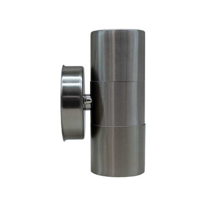 LUMINARIA APLIQUE EXT 2 LUCES METAL PULIDO LH-2091