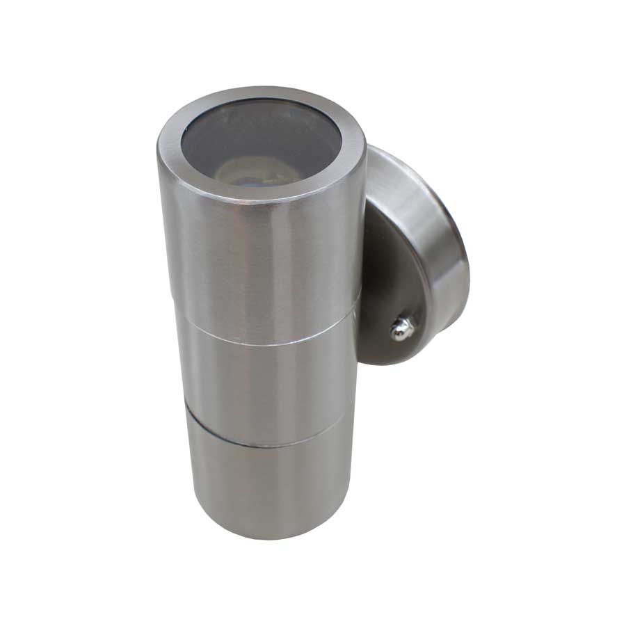 LUMINARIA APLIQUE EXT 2 LUCES METAL PULIDO LH-2091
