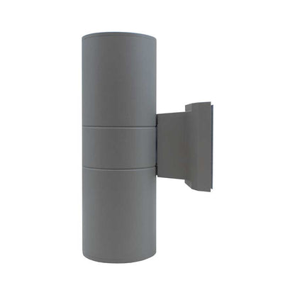 LUMINARIA EXT 2 LUCES 9CM DE DIAMETRO GRIS LH-2095
