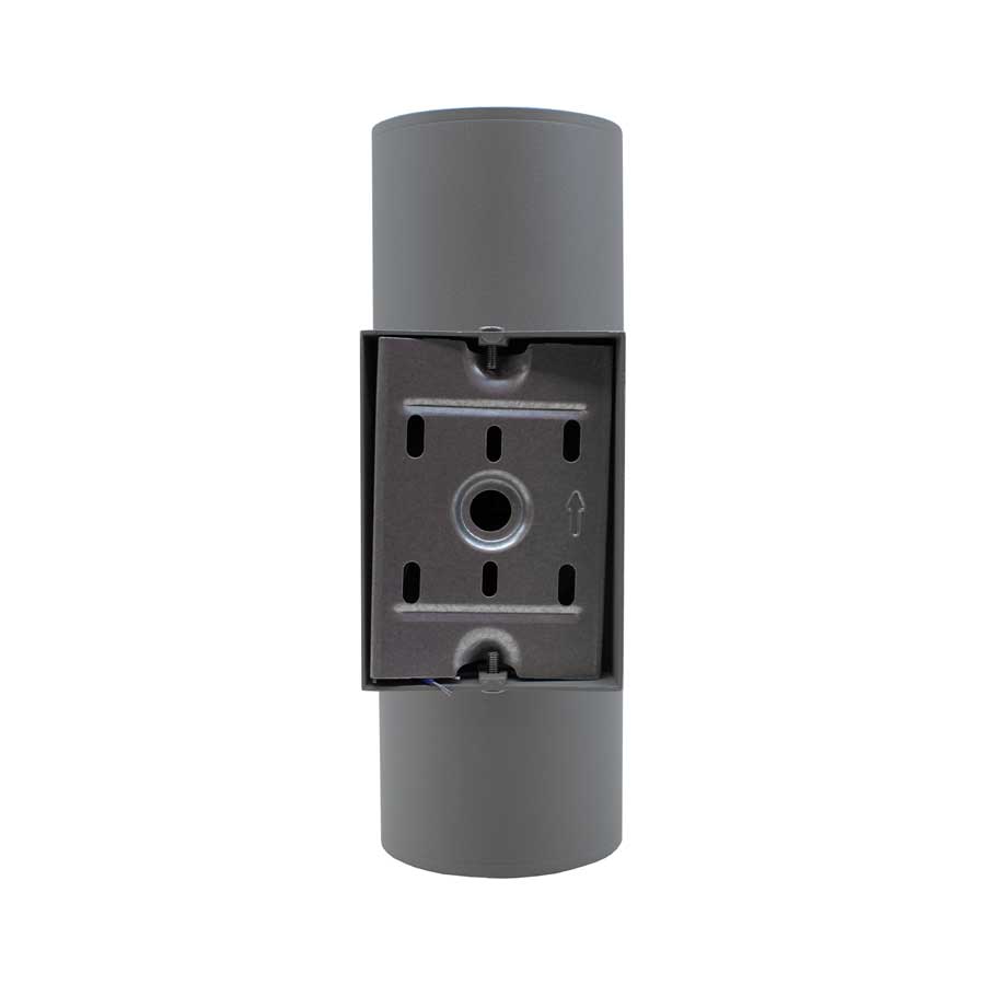 LUMINARIA EXT 2 LUCES 9CM DE DIAMETRO GRIS LH-2095