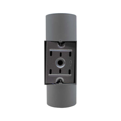 LUMINARIA EXT 2 LUCES 9CM DE DIAMETRO GRIS LH-2095