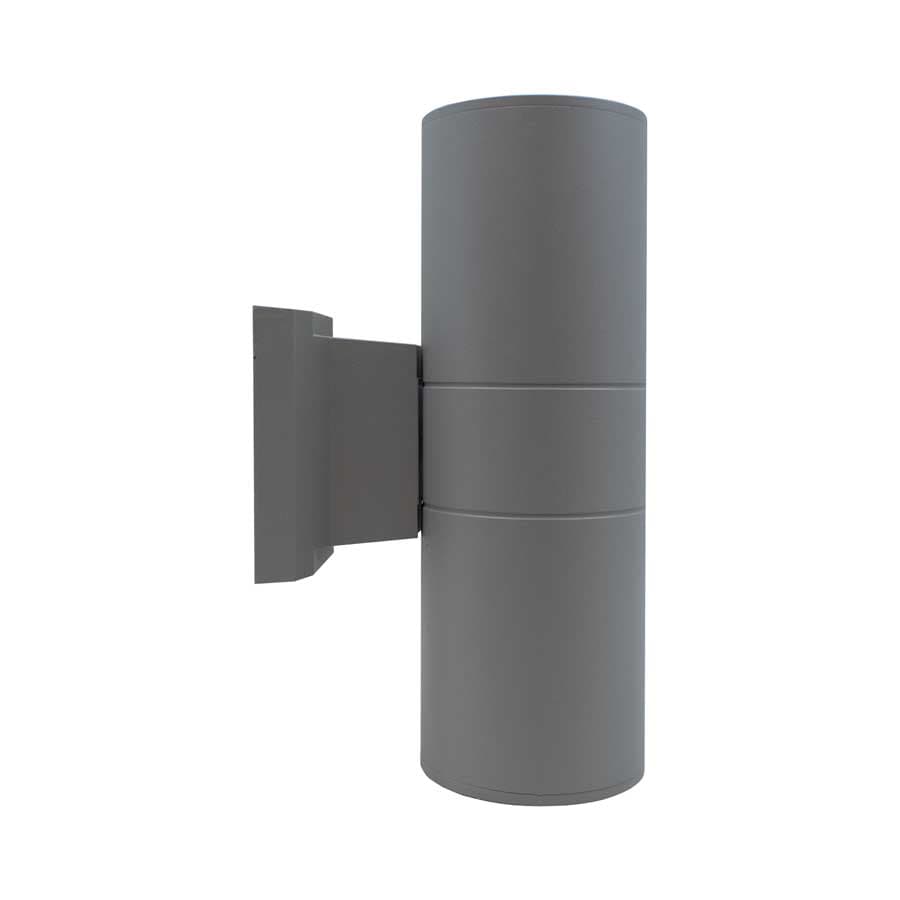 LUMINARIA EXT 2 LUCES 9CM DE DIAMETRO GRIS LH-2095