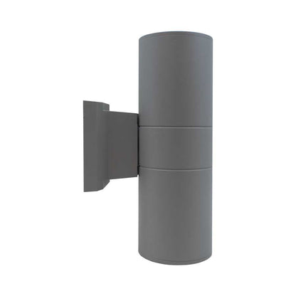 LUMINARIA EXT 2 LUCES 9CM DE DIAMETRO GRIS LH-2095