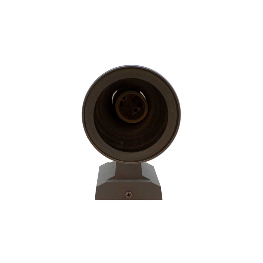 LUMINARIA EXT 2 LUCES 9CM DE DIAMETRO GRIS LH-2095