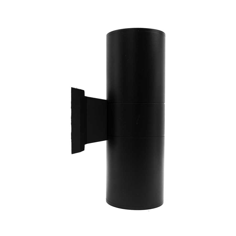 LUMINARIA EXT 2 LUCES 9CM DE DIAMETRO NEGRO LH2096